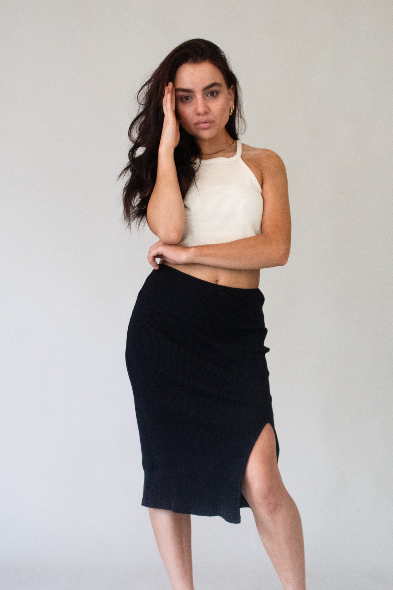 Crop-Top AUDREY aus Bio-Baumwolle - Ecru
