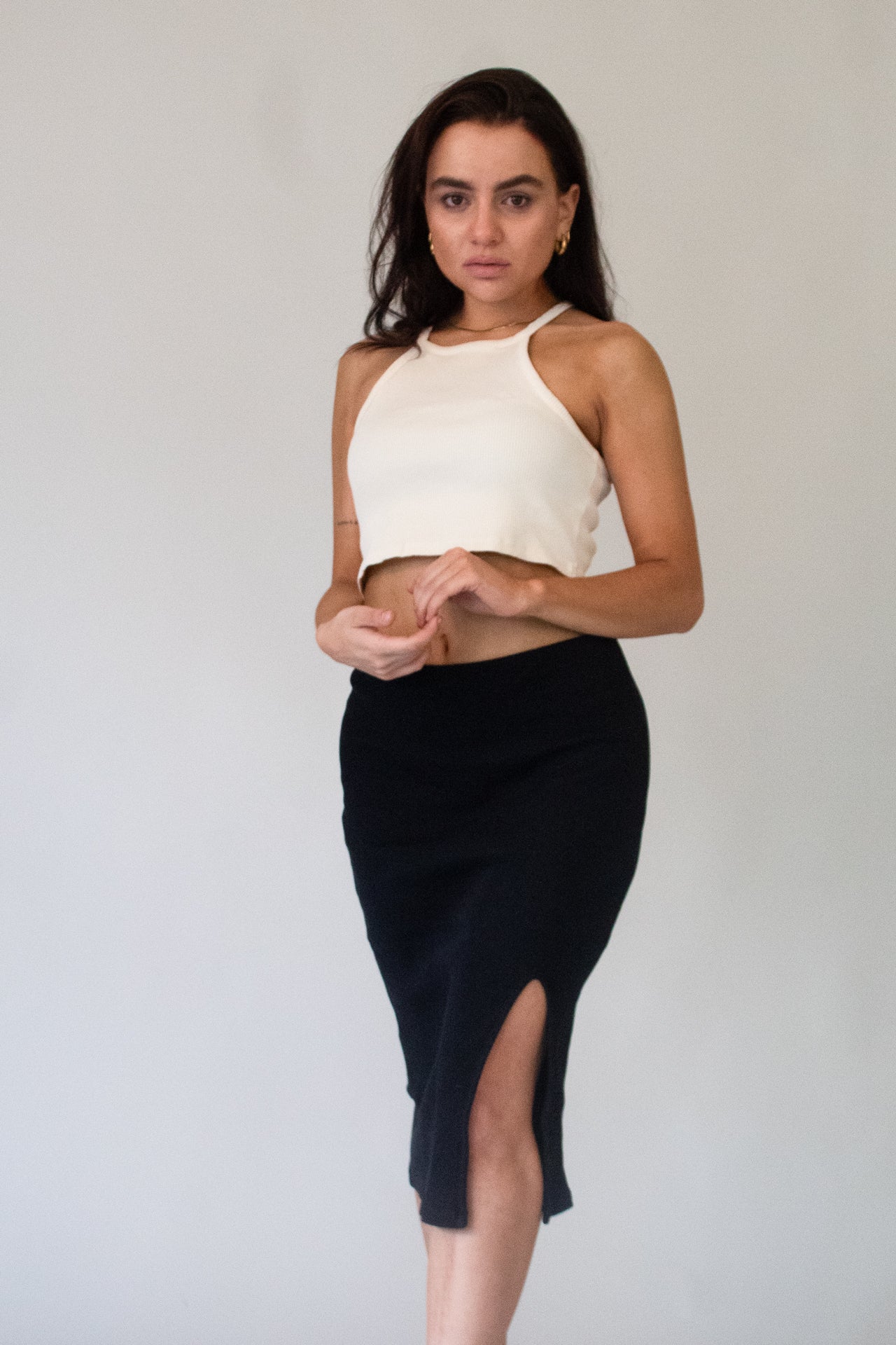 Crop-Top AUDREY aus Bio-Baumwolle - Ecru