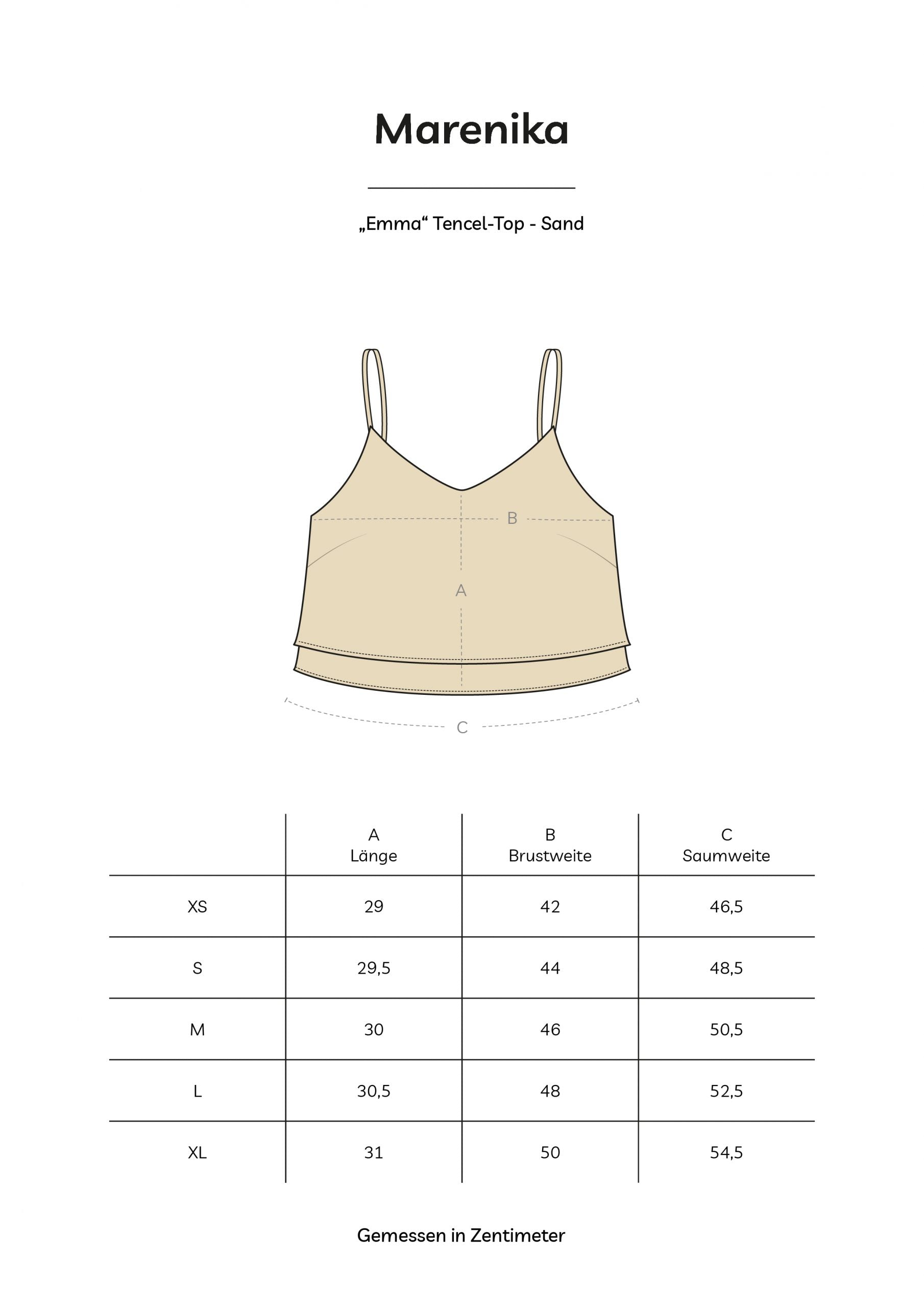 Top EMMA aus Tencel - Beige