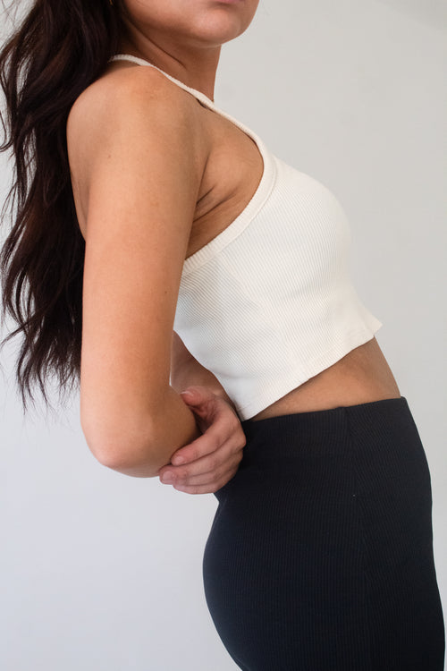 Crop-Top AUDREY aus Bio-Baumwolle - Ecru