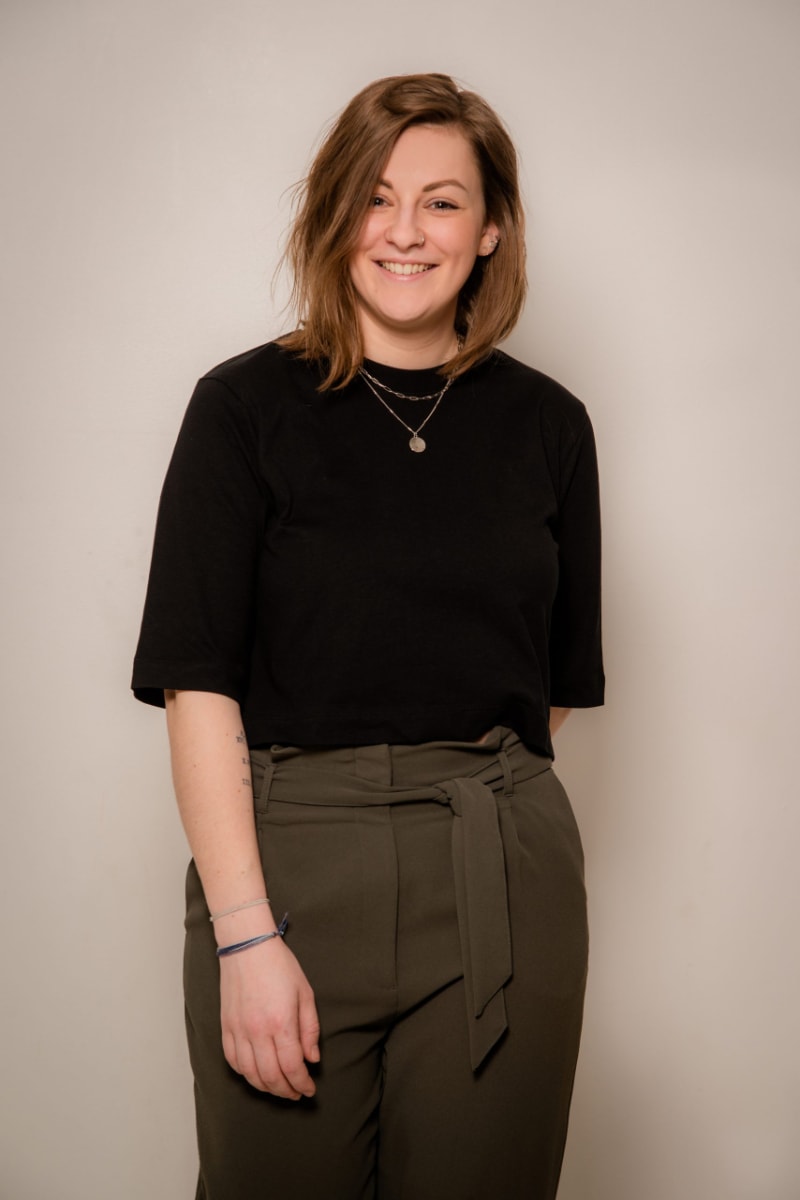 Crop-Top ELISA aus Bio-Baumwolle - Schwarz