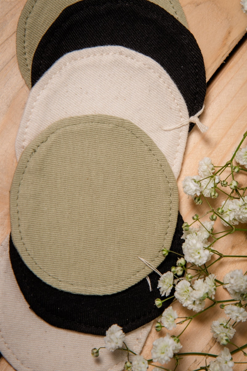 Wattepad "Liv" aus Bio-Baumwolle - Beige - 10 Stück